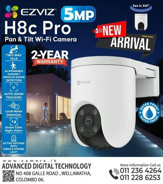 24/7 protection with the EZVIZ H8c Pro 5MP