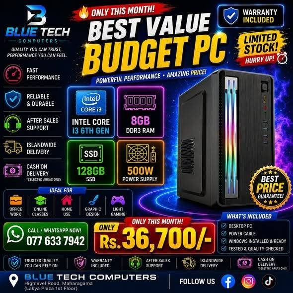 Intel Core i3 Desktop PC