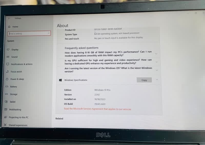 Laptop for sale