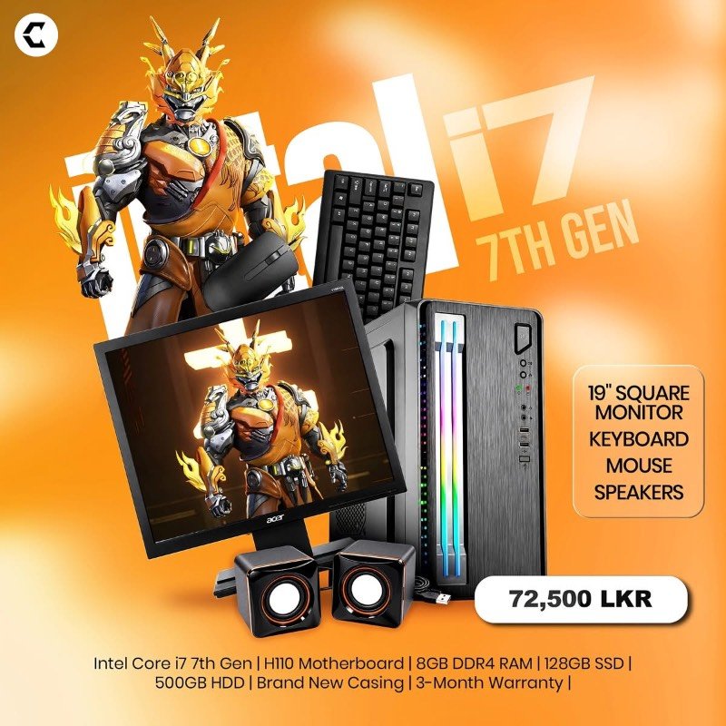 Intel i7 7th gen computer