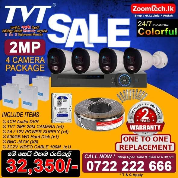 TVT CCTV CAMERA PACKAGES