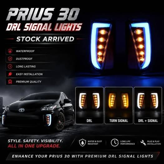 DRL Signal Lights For Toyota Prius XW30 2009-2015