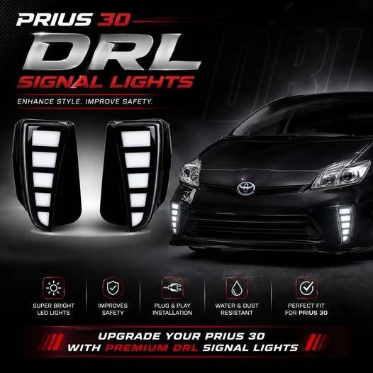 DRL Signal Lights For Toyota Prius XW30 2009-2015