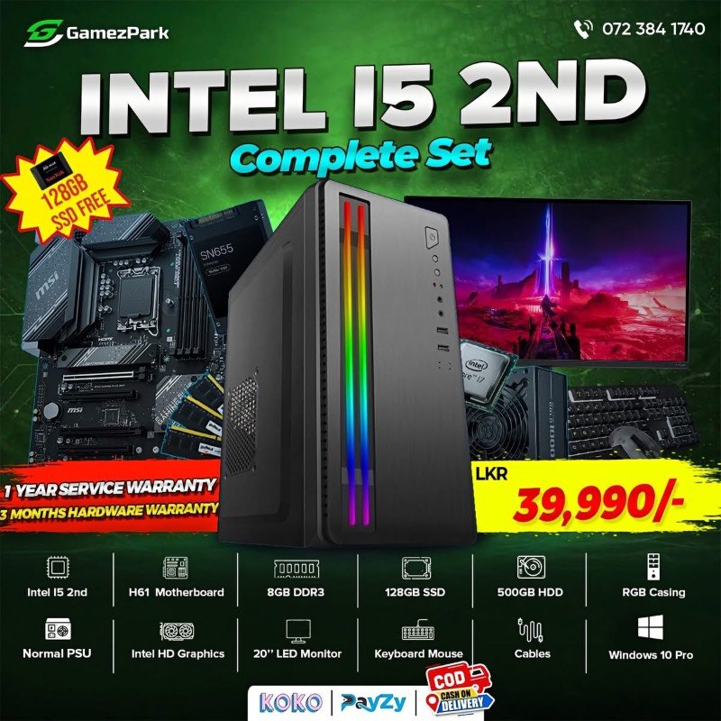 Intel i5 2nd gen computer