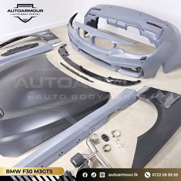 BMW F30 M3 Complete Body Kit with GTS Style Hood & Side Skirts